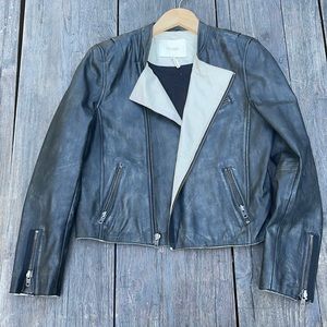 Maje leather jacket size small/FR 40